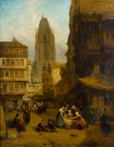 A Continental Market Place 1806-1869. Creator: George Jones
