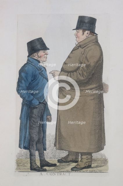 'A - Contract', 1818. Creator: Richard Dighton.