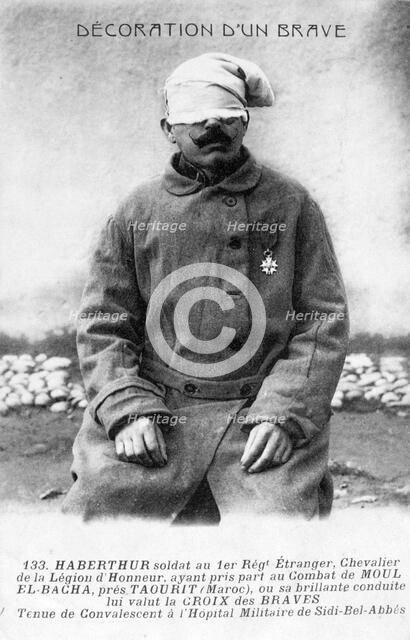 A convalescing legionnaire, Sidi Bel Abbes, Algeria, 1910. Artist: Unknown