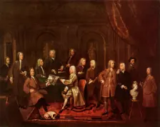 A Conversation of Virtuosis...at the Kings Arms 1735, (1947). Creator: Gawen Hamilton
