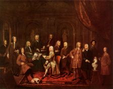 A Conversation of Virtuosis...at the Kings Arms 1735, (1947). Creator: Gawen Hamilton