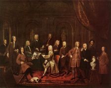 A Conversation of Virtuosis...at the Kings Arms 1735, (1947). Creator: Gawen Hamilton