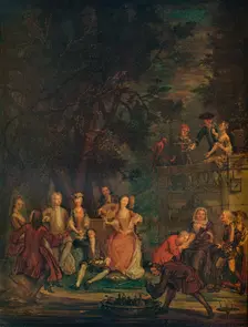 A Conversation Piece c1700 (1931). Artist: Marcellus Laroon the Younger