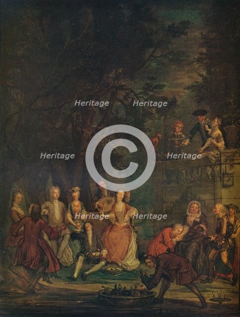 'A Conversation Piece', c1700 (1931). Artist: Marcellus Laroon the Younger.