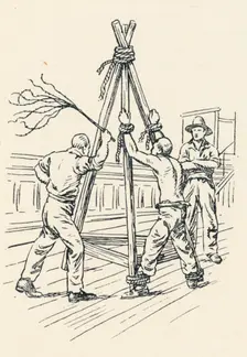 A convict being flogged with a cat-o-nine-tails, (1834), 1984