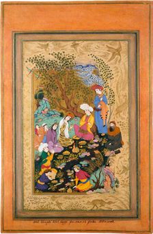 A Convivial Party, 1612. Creator: Riza-i Abbasi (ca. 1565-1635)