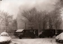 A convoy of Rowntree delivery vans, York, Yorkshire, 1929