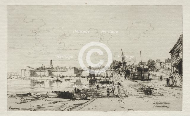 A Concarneau. Creator: Maxime Lalanne (French, 1827-1886).