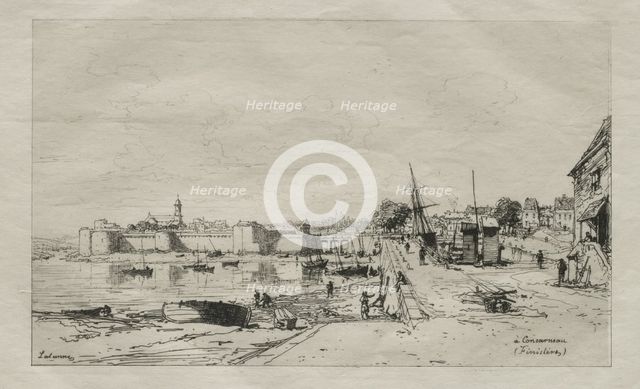 A Concarneau. Creator: Maxime Lalanne (French, 1827-1886).