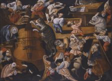 A concert of animals, birds and stylised figures, Second Half of the 17th cen.