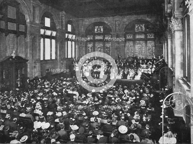 A concert at the Guildhall School of Music, London, c1901 (1901). Artist: Unknown.