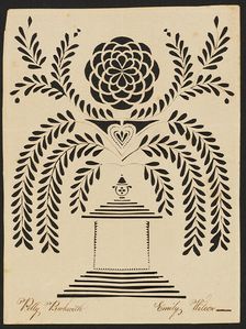 A Condolence Card, c. 1830. Creator: Emily Wilcox