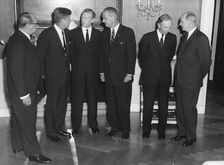 A conference of western ministers at the White House, Washington, D.C., c1960s. Creator: Unknown