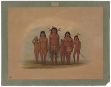 A Connibo Indian Family, 1854/1869. Creator: George Catlin