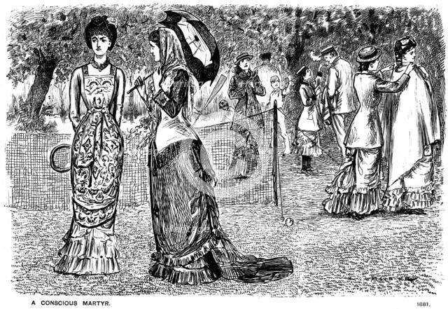 'A Conscious Martyr', 1881 (1891).  Artist: George du Maurier