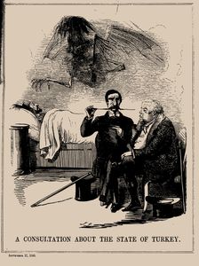 A Consultation about the State of Turkey. Punch, September 17, 1853, 1853. Creator: Leech, John (1817-1864)