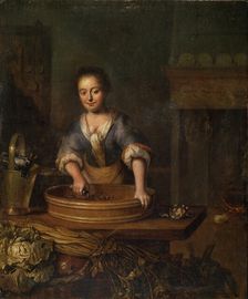 A Cook Dutch painting of 18th century. Artist: Louis de Moni