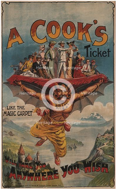 A Cook's Ticket will take you Anywhere you Wish, 1905. Artist: Sutton, Alex K. (active 1900s-1910s)