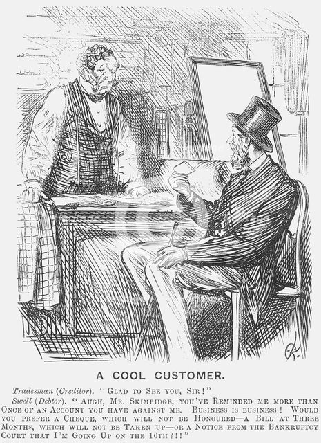 'A Cool Customer'. (1871?). Creator: Unknown.