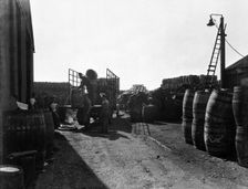 A cooper's yard, London, c1938. Creator: Unknown