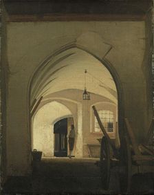 A Coach House, Partenkirchen, 1831. Creator: Wilhelm Bendz