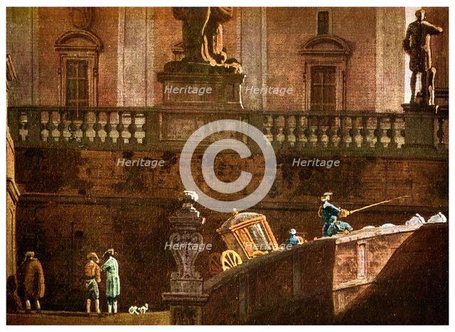 A coach in Rome, 18th century (1956). Artist: Unknown