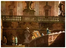 A coach in Rome, 18th century (1956)