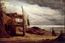 A Coast Scene 1860. Creator: John Linnell the Elder