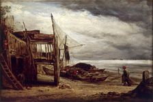 A Coast Scene 1860. Creator: John Linnell the Elder
