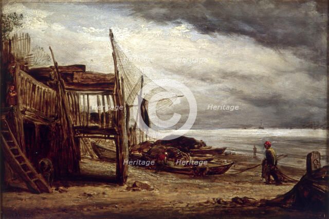 'A Coast Scene', 1860. Creator: John Linnell the Elder.