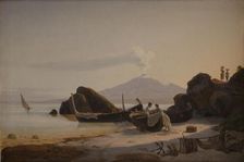 A Coast. Sicily, 1832. Creator: Ernst Christian Frederik Petzholdt