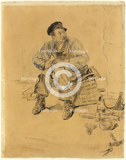 A Cobbler, c. 1889. Creator: Jean Francois Raffaelli.