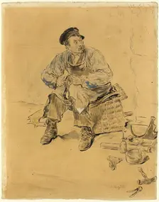 A Cobbler, c. 1889. Creator: Jean Francois Raffaelli