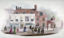 A coffee house and the King's Arms Tavern in Kensington, London, 1832. Artist: Anon