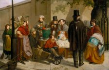 A Coffee Stall 1881. Creator: Charles Hunt