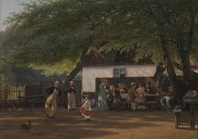A Coffee Party at a Gamekeeper's House, 1854-1855. Creator: David Monies
