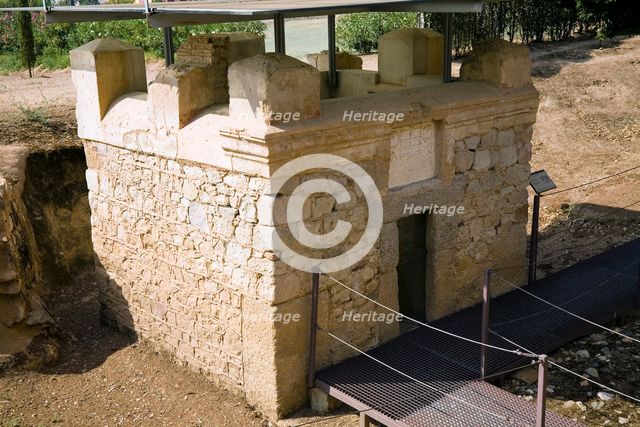 A columbarium in Merida, Spain, 2007. Creator: Samuel Magal.