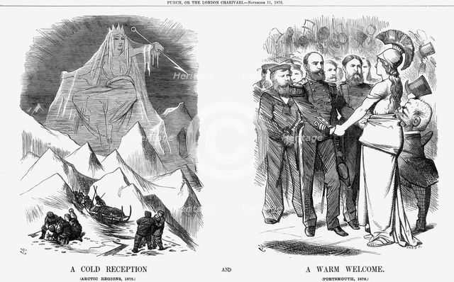 'A Cold Reception and A Warm Welcome', 1876. Creator: Joseph Swain.
