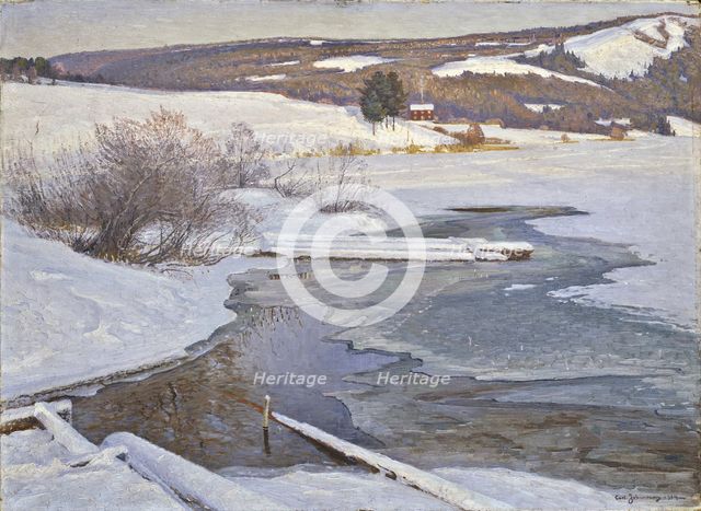 A Cold September Day in Medelpad, 1904. Creator: Carl Johansson.