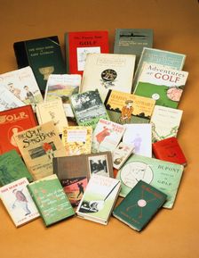 A collection of golfing books and publications, 1875-1938. Creator: Unknown