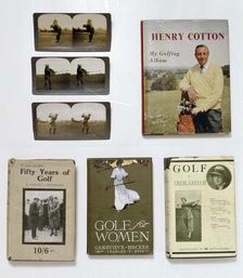 A collection of golfing books, early 20th century