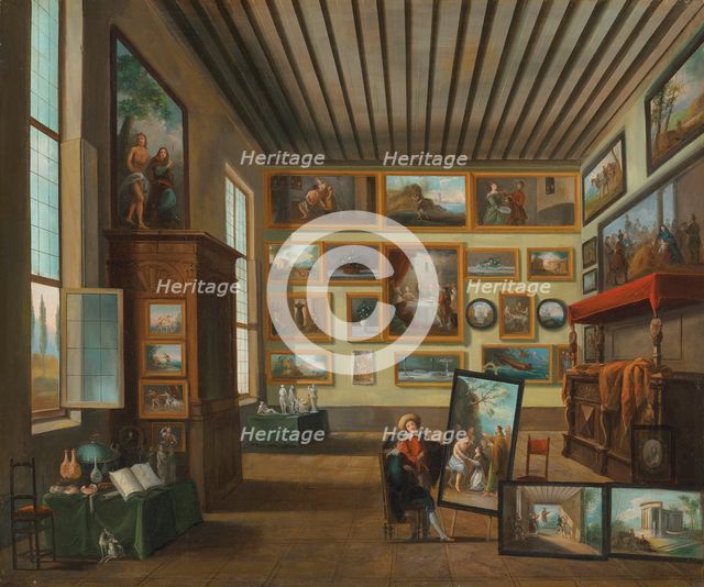 A collector's cabinet. Creator: Bison, Giuseppe Bernardino (1762-1844).