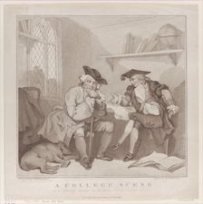 A College Scene, or a Fruitless Attempt on the Purse of..., [August 1, 1787], reissued July 1, 1802. Creator: Edward Williams