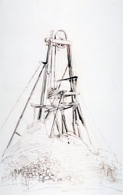 'A Colliery Winding Engine', c1864-1930.          Artist: Anna Lea Merritt