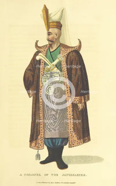 A Colonel of the Janissaries, 1813.  Creator: Unknown.