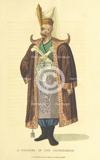 A Colonel of the Janissaries, 1813.  Creator: Unknown.
