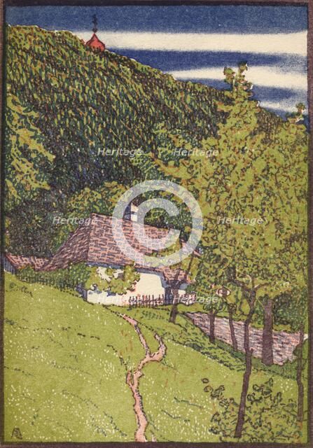 'A coloured wood engraving', c1910. Artist: Rudolf Junk.