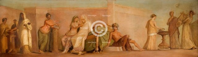 A Copy Of The Aldobrandini Marriage, 1838.  Creator: George Richmond.