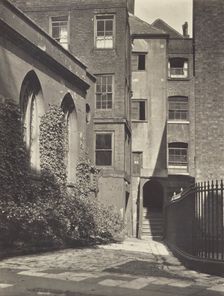 A corner in Clifford's Inn. From the album: Photograph album - London, 1920s. Creator: Harry Moult