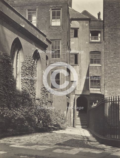 A corner in Clifford's Inn. From the album: Photograph album - London, 1920s. Creator: Harry Moult.